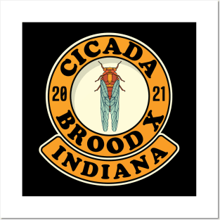 Cicada 2021 Brood X Indiana IN Posters and Art